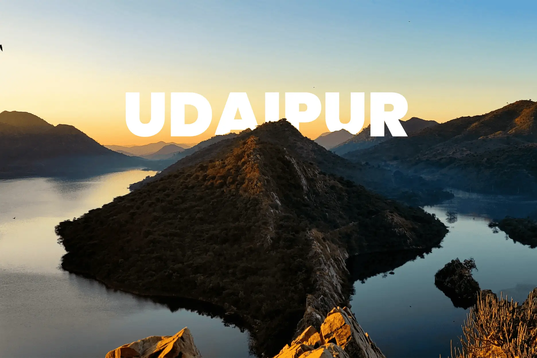 "Badi lake with Udaipur"