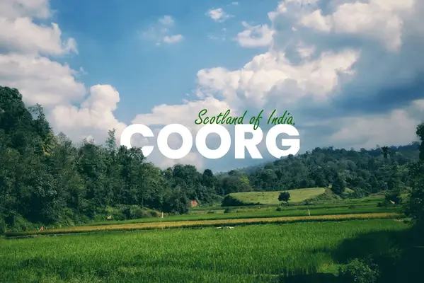Weekend Getaway Option 3: Monsoon Drive from Bangalore to Coorg with a Self Drive Car